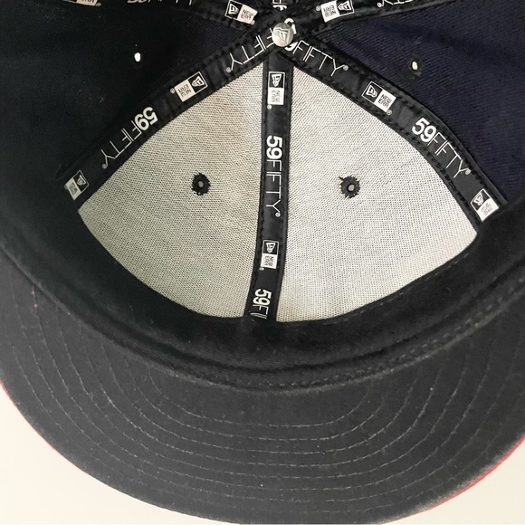 Cleveland Indians MLB On field 7 1/2 New Era 59Fifty Hat Baseball Cap - Picture 12 of 16